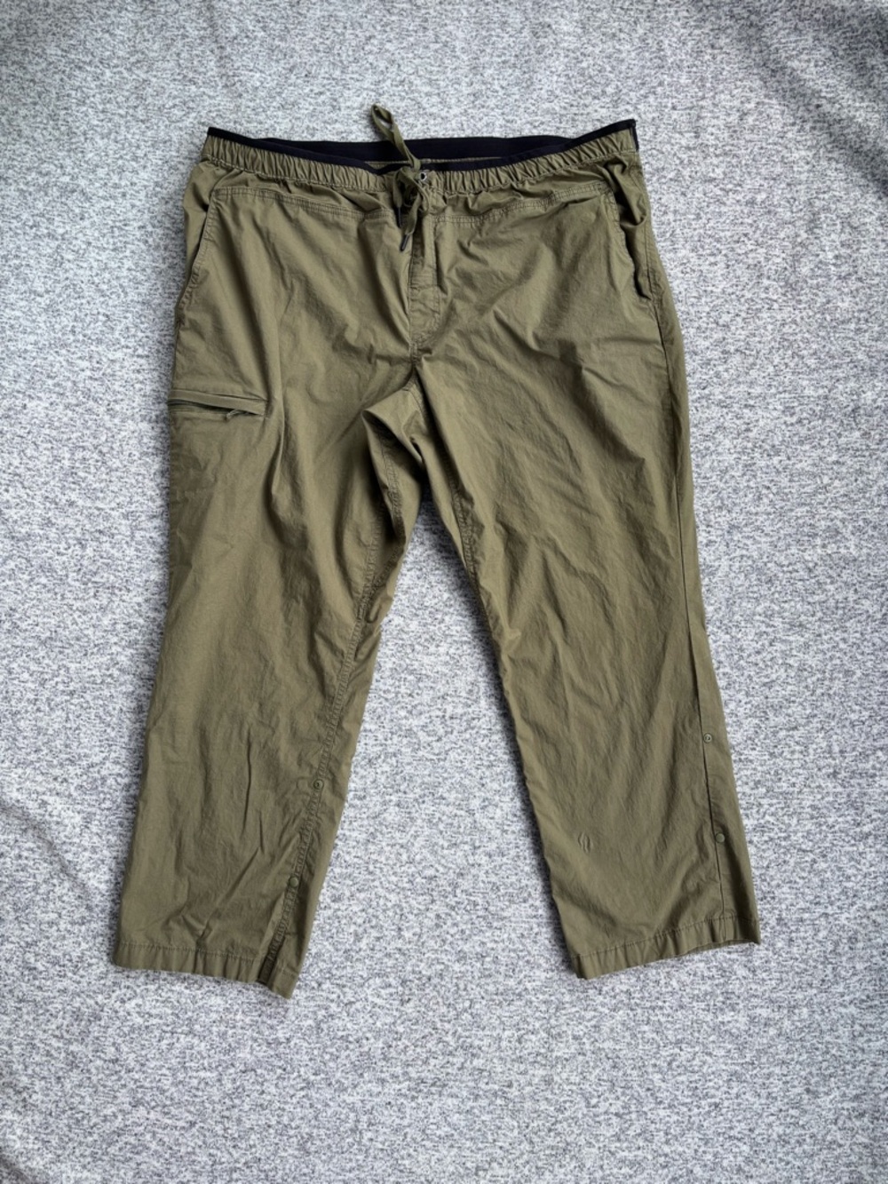 Duluth Trading Co Roadless Pants Olive Green Hiking Outdoor Cargo
